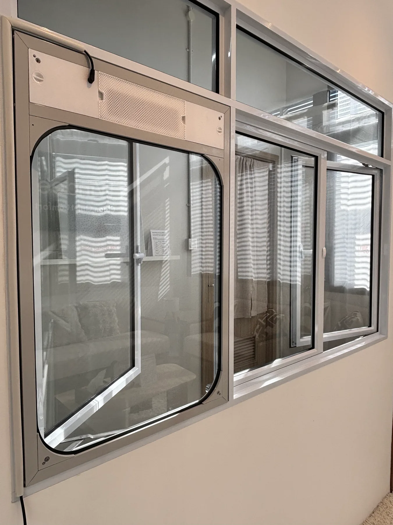AireeFit panel installed in an HDB window